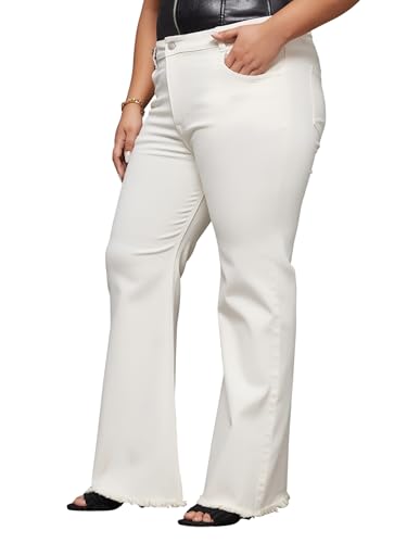 Image of Miss Chase A+ Women's Bootcut High Rise Regular Stretchable Denim Jeans