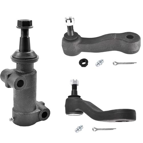 ASTARPRO 3pcs Front Steering Kit Idler Arm Pitman Arm 3 Grooves and Idler Arm Bracket Assembly Compatible with Avalanche Suburban Silverado Sierra 2500 3500 Avalanche Suburban Yukon XL 2500 Hummer H2
