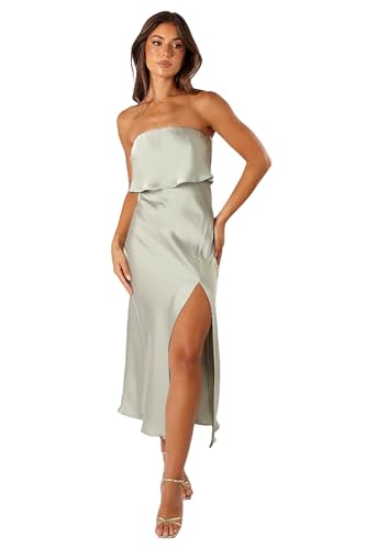 Image of Petal & Pup Women's Vienna Strapless Midi Dress