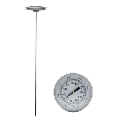 ロングプローブ オイル温度検出メーター オイルキャップ 温度計 オートアクセサリー ステンレステストメーター