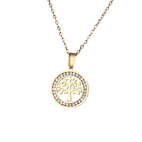 Collier N2118 arbre de fortune cadeau idéal en acier 316L