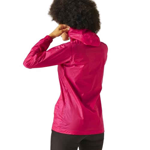 Regatta - Pk It Jkt Iii - Giacca Impermeabile Con Cappuccio - Donna (40 Eu) (Nero) - 2