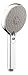 Produktbild aquaSu® Handbrause Posane mit 3 Strahlarten | Temperatur- & Durchfluss-Anzeige | 12 cm Sprayplatte | Strahlarten-Wechsel per Dreh | Antikalk-Noppen | rund | chrom | Standard-Gewinde in 1/2 | 72188 2
