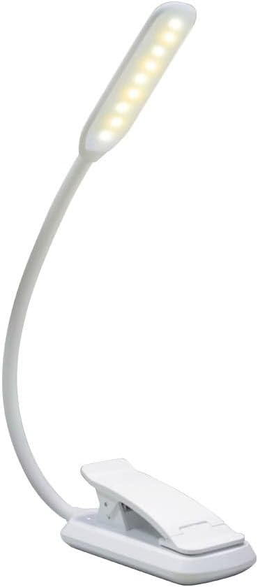 Rechargeable Book Light with Adjustable Brightness and Color Temperature for Reading At Night Convenient Clip On Design for Bookworms Lightweight and Portable for Bedtime
