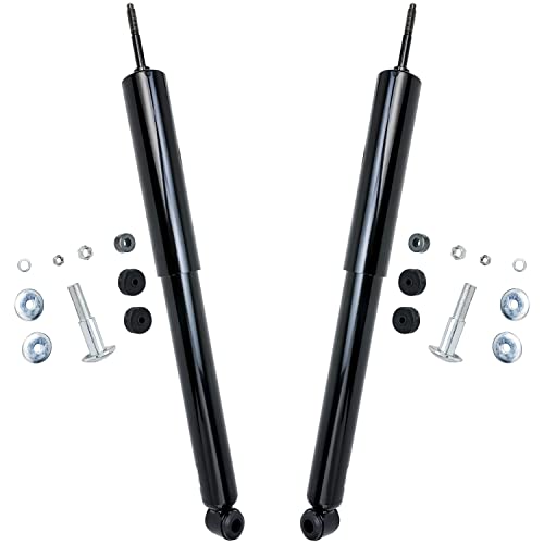 Image of Detroit Axle - 2 Rear Shock Absorbers for Lincoln Town Car Ford Country Squire LTD Crown Victoria Mercury Grand Marquis Colony Park Replacement Suspension Pair Shocks Struts Set