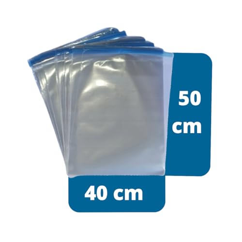 Saco Transparente Com Lacre 40x50 Organização Full Livro PEBD Virgem 100 unidades