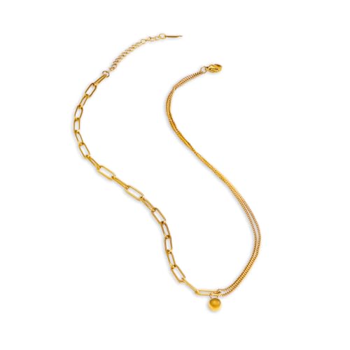 Image of Rubans Demi Fine Stainless Steel Pendant Chain Daily Gift for Women & Girls