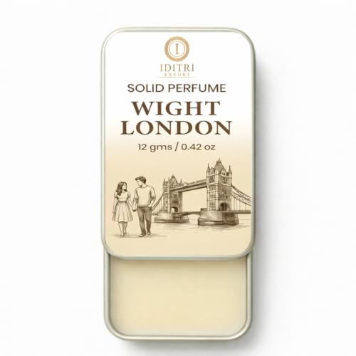 Image of Solid Perfume White London | Classic London | Alcohol Free Wax Perfume Balm, Long Lasting Pocket Fragrance Tin 12g, Non Greasy Smooth Glide, Travel Friendly | Men & Women | Gift Ready