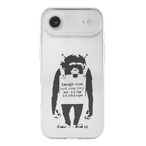 iPhone17AirpP[X oNV[ Banksy T `pW[ gуP[X  ؍ ACtH17AirpJo[ TPU Jo[ 킢 LN^[ lC ϏՌ y Case