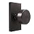 HIEMEY Oil Rubbed Bronze Door Knobs, Passage Door Knobs Door Handles for Hall and Closet Keyless Rectangle, Oil Rubbed Bronze