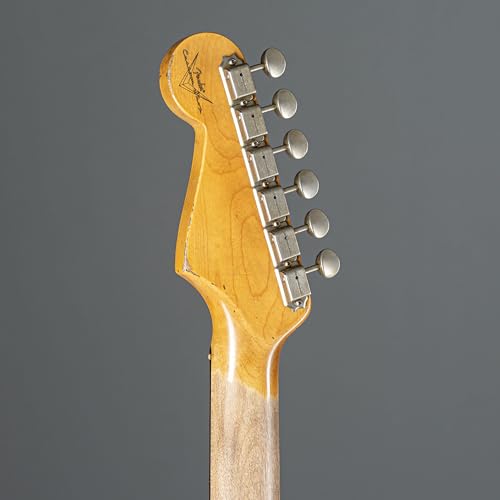 Fender ’63 Stratocaster Super Heavy Relic RW Shell Pink #133070 – Guitare Électrique - Les Beatles, Paul McCartney, John Lennon, RIngo Starr, George Harrison Fender '63 Stratocaster Super Heavy Relic RW Shell Pink #133070 - Guitare Électrique – Image 6
