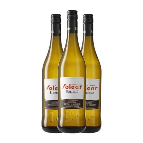 Barbadillo Solear Palomino Fino Manzanilla-Sanlúcar de Barrameda 75 cl Vino generoso (Caja de 3 Botellas de 75 cl)