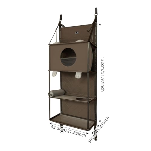 Estructura Para Gatos Colgante De 4 Niveles Con Casa miniatura 2