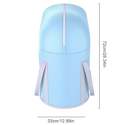 Tina plegable para pies con asas azul miniatura 3