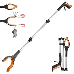 Litter Pickers Extended Reach 110cm/43" Grabber Stick
