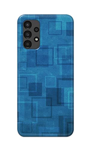 Image of Printed Hard Back Cover Case for Samsung Galaxy A13 4G Back Cover (Plain Azure Blue) -702