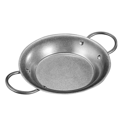 OUNONA Salsa Paellera Inferior Paella Con Tapa Paella Española Sartén Para Paella Silver Acero Inoxidable