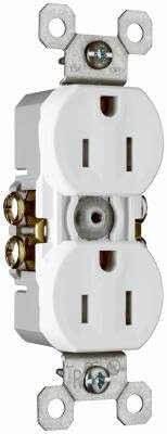 Legrand Pass & Seymour 3232TRWCP8 15 Amp 125V Tamper Resistant Residential Grade Duplex Receptacle Outlet, White (10 Pack)