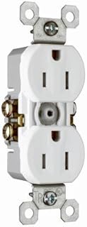 Legrand Pass & Seymour 3232TRWCP8 15 Amp 125V Tamper Resistant Residential Grade Duplex Receptacle Outlet, White (10 Pack)