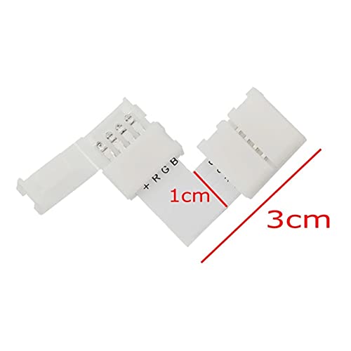JZK 20 x LED Strip Connector 4 pin RGB 5050 LED