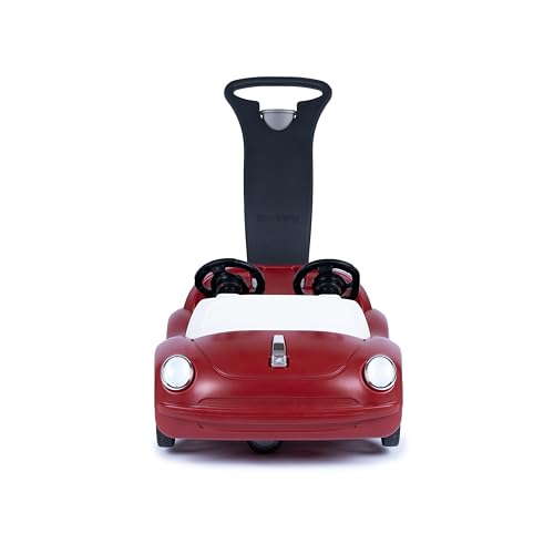 Image of Step2 Side-by-Side Push Around Roadster, Kids Push Car, 2 Seat Ride On Car, Seat Belts & Horn, for Toddlers 1.5-4 Years Old, Red