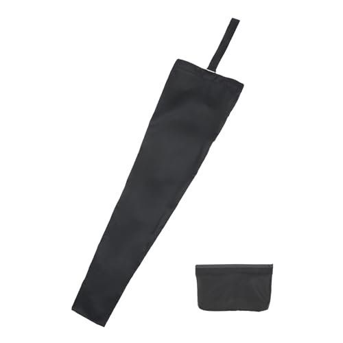 [ハッピークローバー] 日本製 2～3本用傘袋 黒 超撥水 収納袋付き 折りたたみ傘も対応 お子様の傘も一緒に収納 (黒)のサムネイル