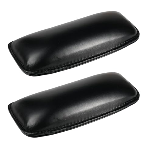Lot de 2 genouillères autocollantes pour accoudoir de porte de voiture, coussins de console centrale en cuir avec mousse à mémoire de forme pour confort des genoux et des bras ﻿