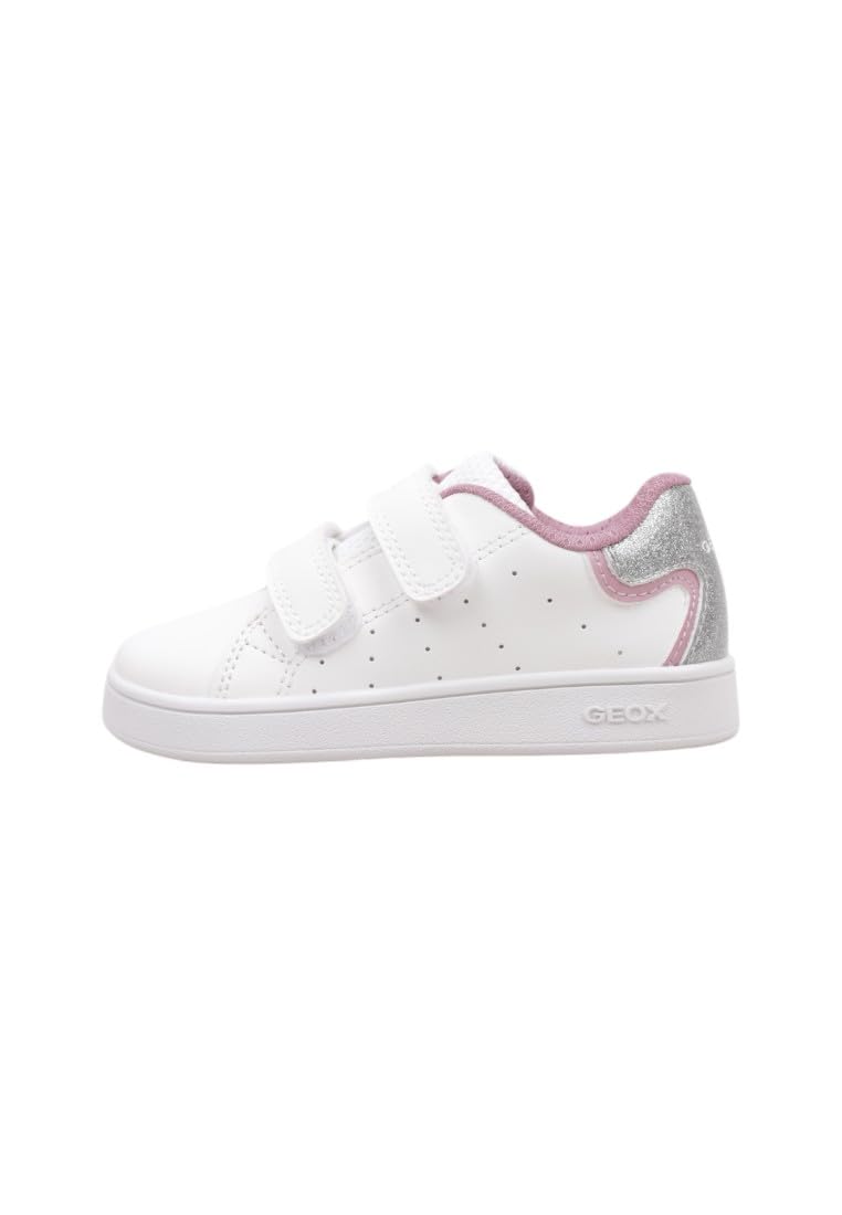 Geox Baby B Eclyper Girl Sneakers White/Rose, 27 EU