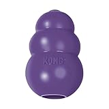 KONG Senior - Dog Toy with Gentle, Natural Rubber - Durable Dog Toy for Older Dogs - Use Treats with Stuffable Chew Toy - Treat Toy for Chewing & Fetching - for Medium Dogs