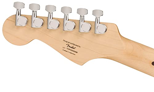 Image of Fender Squier Sonic Stratocaster - Black Bundle with Frontman 10G Amp, Cable, Tuner, Strap, Picks, and Austin Bazaar Guitar DVD