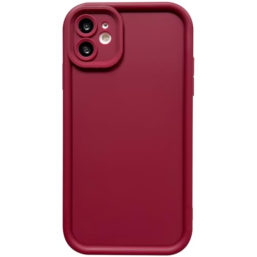 Image of Puxicu Slim Case for iPhone 16, Enhanced Camera Protection, Shockproof Skin-Friendly Touch Soft Case Cover for iPhone 16 Phone 6.1 inch, Wine