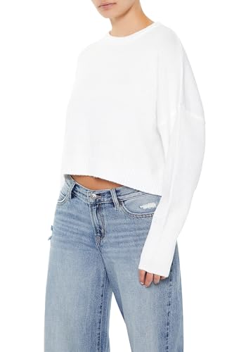 Forever 21 Women's Cropped Drop-Sleeve Sweater4