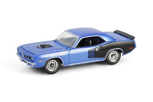 Modelo a escala 1:64 carro 1971 440 6bbl Blue Metallic miniatura 1