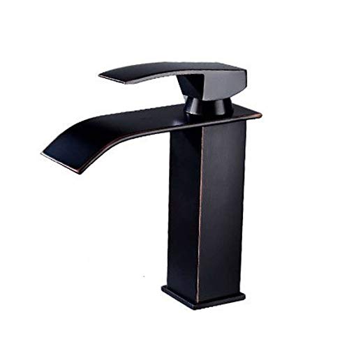 Robinet d'évier de salle de bain mitigeur carré eau chaude et froide durable