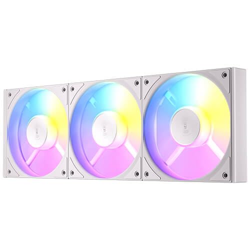 Antec Connect Reverse Air Flow 120 ARGB 120mm PWM Case Fans - 3 Pack - White