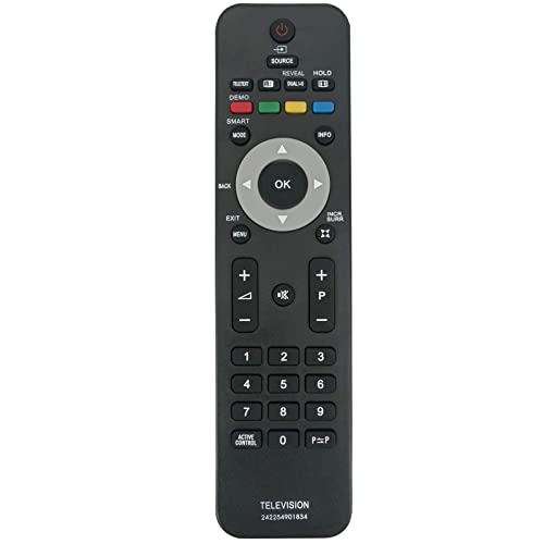 VINABTY 242254901834 Replacement Remote Control Compatible with Philips TV 19PFL3403 19PFL3403/10 22PFL3403 22PFL3403/10 19PFL3403/78 19PFL3403D/27 20PFL3403 22PFL3403/60 22PFL3403S/10 22PFL3403S/60