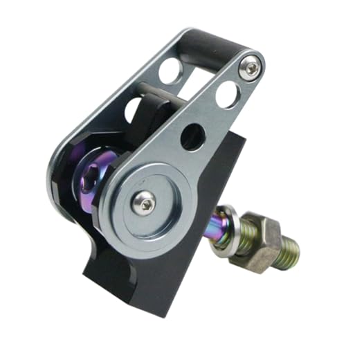 Vaveren Folding Bike Buckle Accessories Aluminum Alloy High Performance Stainless Steel Easy Installation Fittings Bike Clamp Plate, Black Titanium