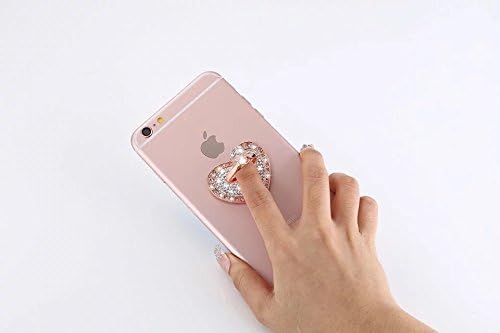 Cell Phone Ring Holder,360° Rotation Diamond Metal Finger Ring Grip for iPhone iPod iPad Samsung Galaxy and Other Smartphones (Rosegold) - Image 3