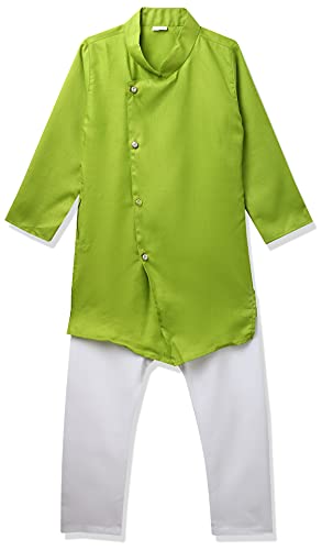 Image of Little Mafia By Aarika Boy's Regular Tunic Shirt (KP LC-01 Green 5)