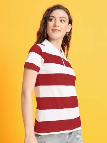 Image of THE DRY STATE Women Cotton Half Sleeve Round Neck Tshirt