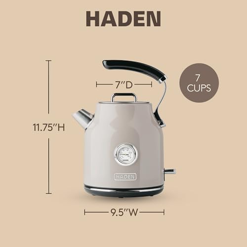 Haden Dorset 1.7 Liter Stainless Steel Electric Kettle, Hot Water Kettle - Image 4