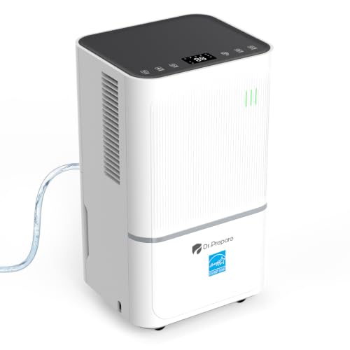 DR.PREPARE 2600 Sq.Ft Energy Star Most Efficient 2025 Dehumidifier