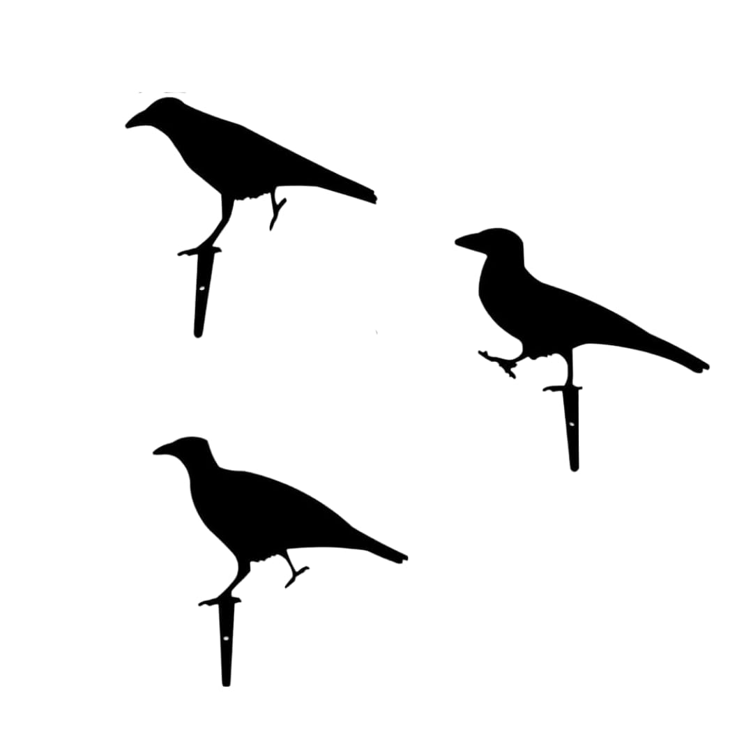 Garden Mile 3 pcs Crow Shooting Target Self Reset Shooting Targets Freestanding Shooting Gallery Set Air Gun Rifle Airgun Hunting Moving Target Practice Gun Target Air Rifle Target Airsoft Gun - Image 2