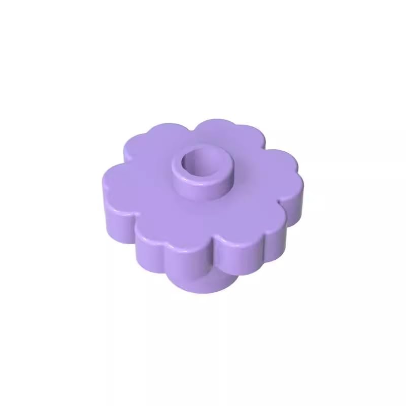 4728 Ornaments Plant, Flower 2x2 - Round [Open Stud], Lavender, 50 PCS — image 1
