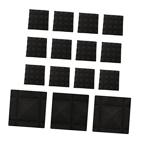 BESPORTBLE 12pcs 5CM Panels Acústicos en Pirámide para Atenuación de Sonido para Estudio, Paneles para Tratamiento Acústico y Reducción de Ruido de Alta Densidad miniatura 6