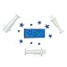 Bastex Star Shaped Plunger Cutter. Fondant Mold for Cake Decorating, Polymer Clay, Cupcake and More. Add to your Kitchen Mould Supplies and DIY Tools. Pack of 3 Pcs, Color White