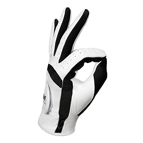 Mazel Red Adjustable Golf Putter For Men & Kids +Children Golf Gloves (1 Pair),S Size,Bundle Of 2 #TOP6