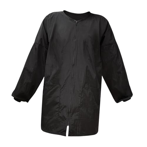 Harilla Kittel für die Fellpflege von Haustieren, Friseurkittel, Lange Jacke, Haarstyling, elastische Bündchen, Fellpflegejacke für Haustiere, Groomer-Kittel,
