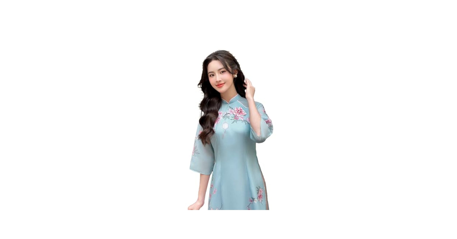 Amazon.com: B9 Ngọc Bình Áo Dài | Blue Vietnamese