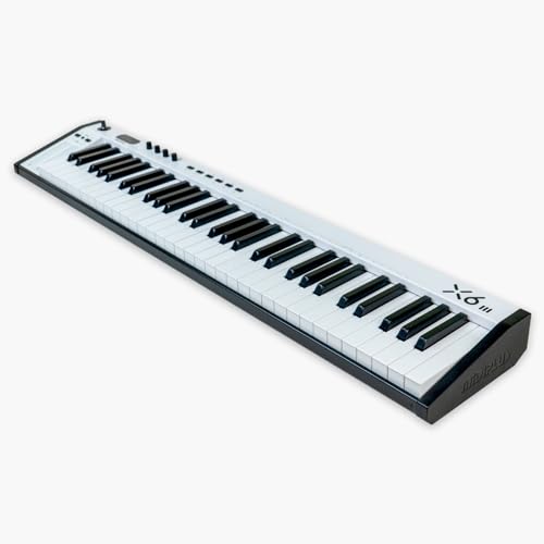 Image of Midiplus X6III MIDI Keyboard 61 piano style keys USB, with Smart scale, Transport, Touch control, X knob and Modulation (X6III)